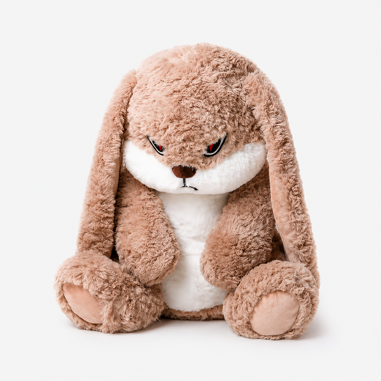 Adorable Grumpy Bunny Plush